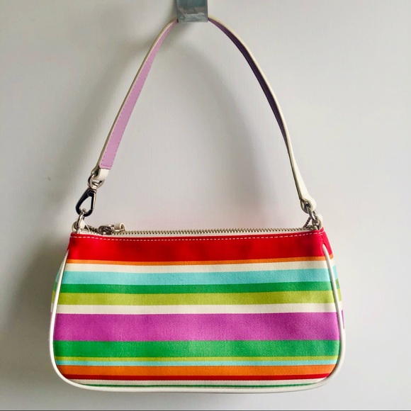 Coach Rainbow Striped Mini Bag - Picture 3 of 8